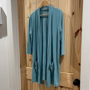 Zenana Outfitters Teal Cardigan